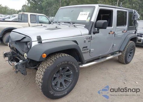 2016 Jeep Wrangler Unlimited Sport z USA, uszkodzony, nr VIN 1C4BJWDG5GL329690